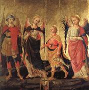 DOMENICO DI MICHELINO Tobias and the Three Archangels oil painting on canvas